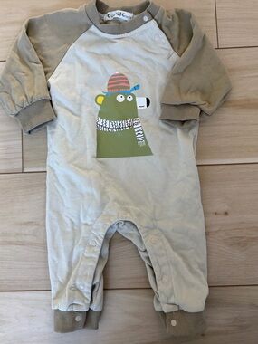 Cutey N Coolty Bear Graphic One-Piece
